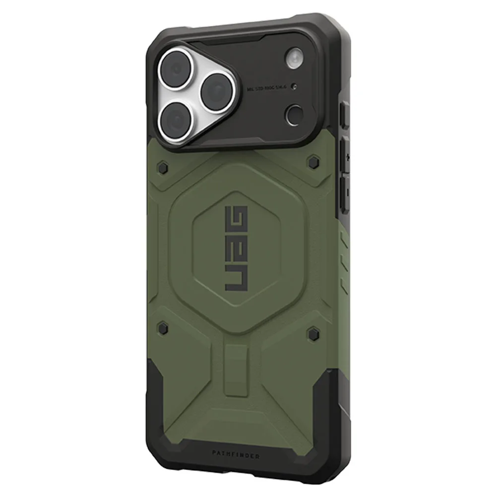 UAG รุ่น Pathfinder (Magsafe) - เคส iPhone 17 Pro / 18 Pro - สี Olive Drab - Image 4