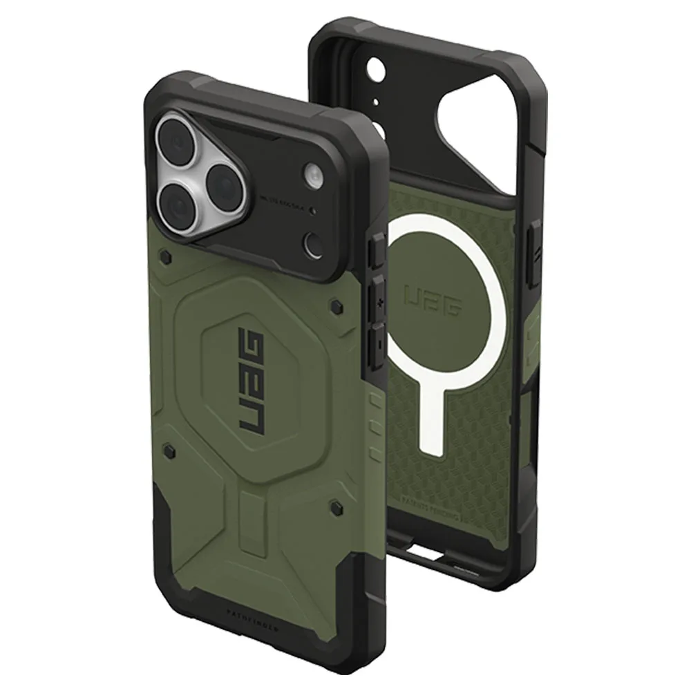 UAG รุ่น Pathfinder (Magsafe) - เคส iPhone 17 Pro / 18 Pro - สี Olive Drab - Image 5