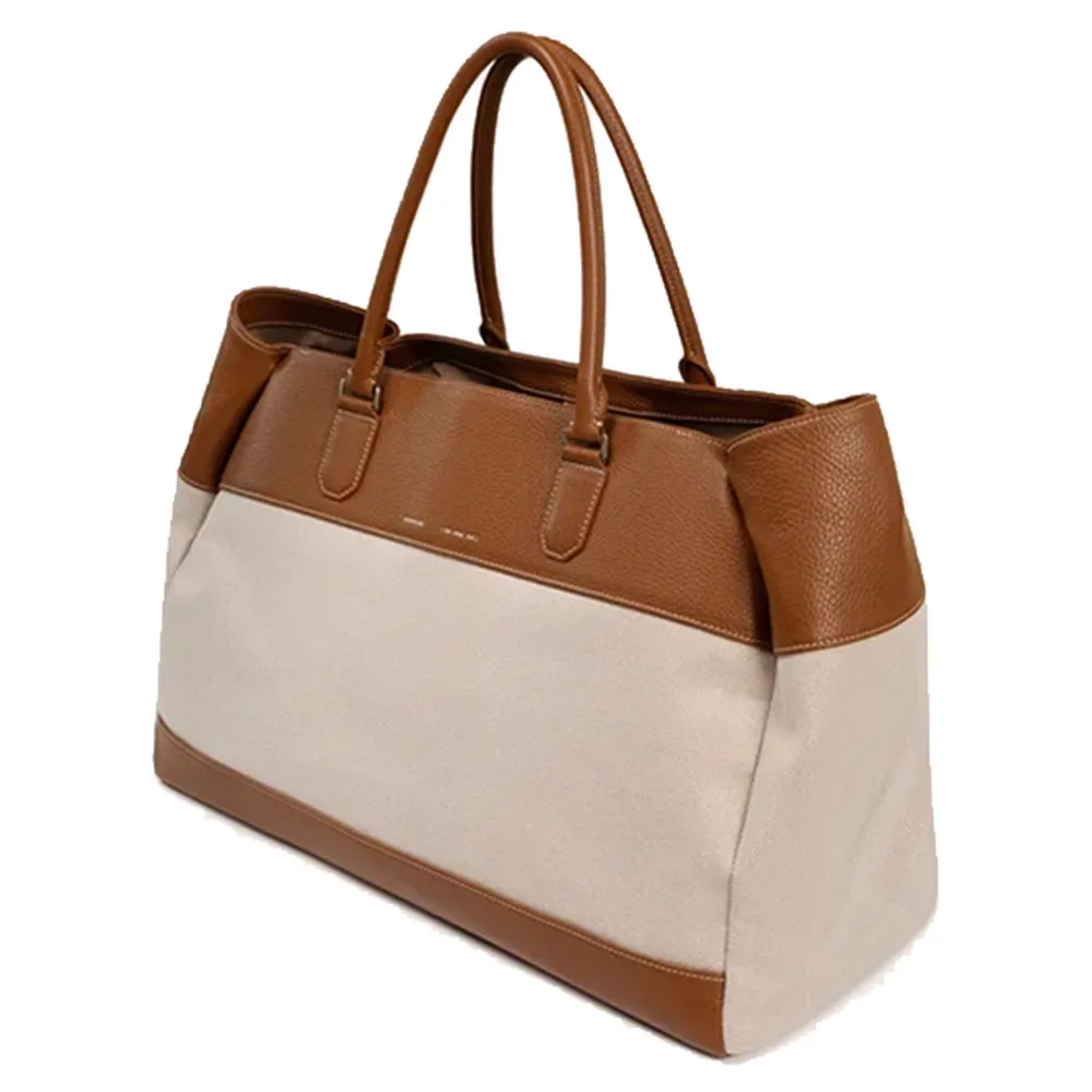 GRAMS(28) รุ่น 184 Weekend Tote Canvas (La Siesta Collection) - กระเป๋าโท้ท - สี Lion 3 GRAMS(28) รุ่น 184 Weekend Tote Canvas (La Siesta Collection) - กระเป๋าโท้ท - สี Lion - Image 3