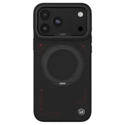 kajsa รุ่น GeoRing Collection (Circuit) - เคส iPhone 18 Pro / 17 Pro - สี Carbon Black