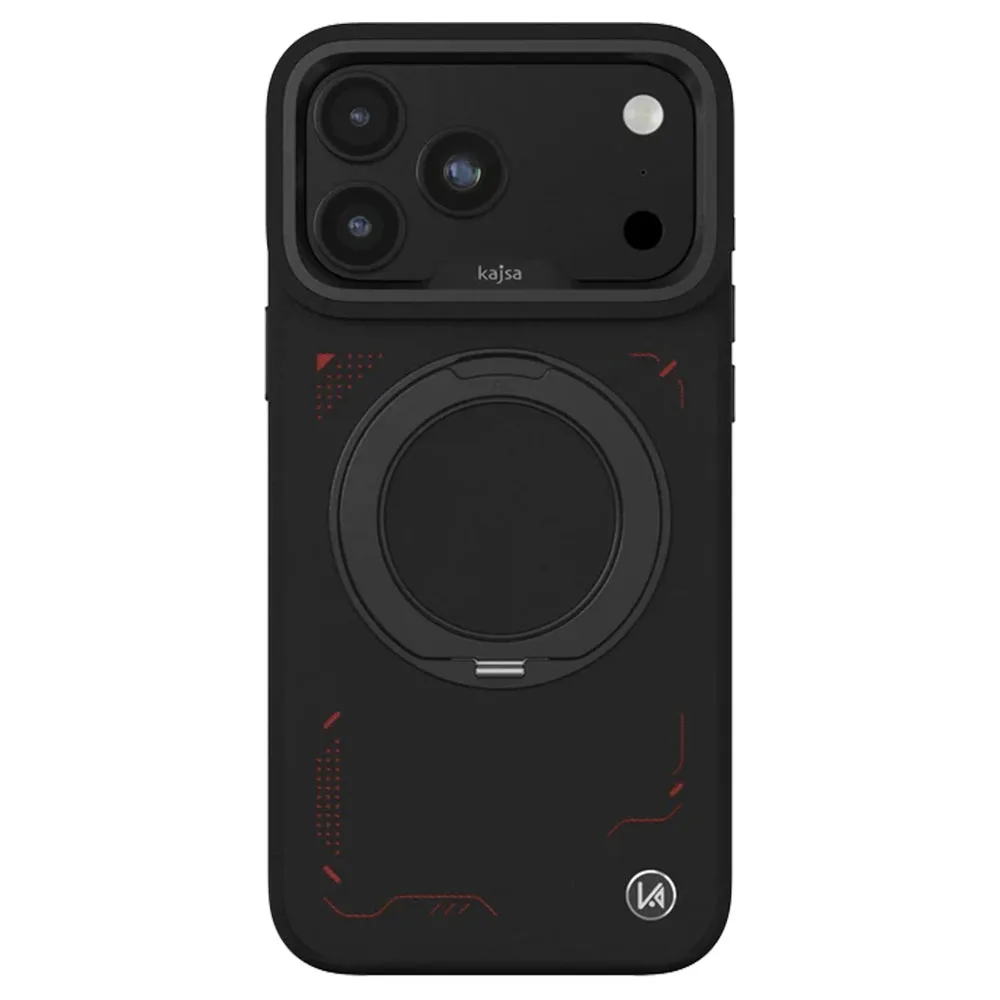 kajsa รุ่น GeoRing Collection (Circuit) - เคส iPhone 18 Pro / 17 Pro - สี Carbon Black 1 kajsa รุ่น GeoRing Collection (Circuit) - เคส iPhone 18 Pro / 17 Pro - สี Carbon Black