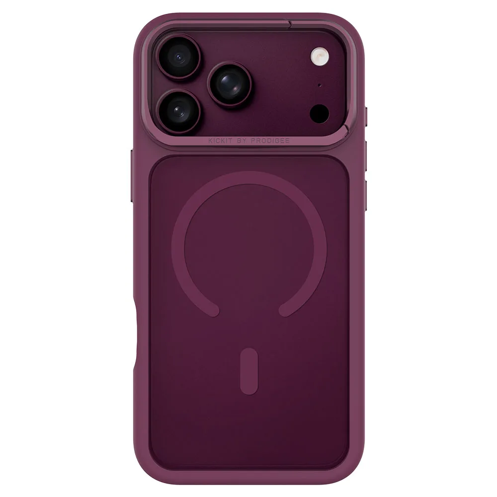 Prodigee รุ่น KickIt - เคส iPhone 18 Pro / 17 Pro - สี Burgundy 1 Prodigee รุ่น KickIt - เคส iPhone 18 Pro / 17 Pro - สี Burgundy