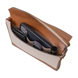 GRAMS(28) รุ่น 127 Folio Clutch Canvas (La Siesta Collection) - กระเป๋าคลัทช์ - สี Lion