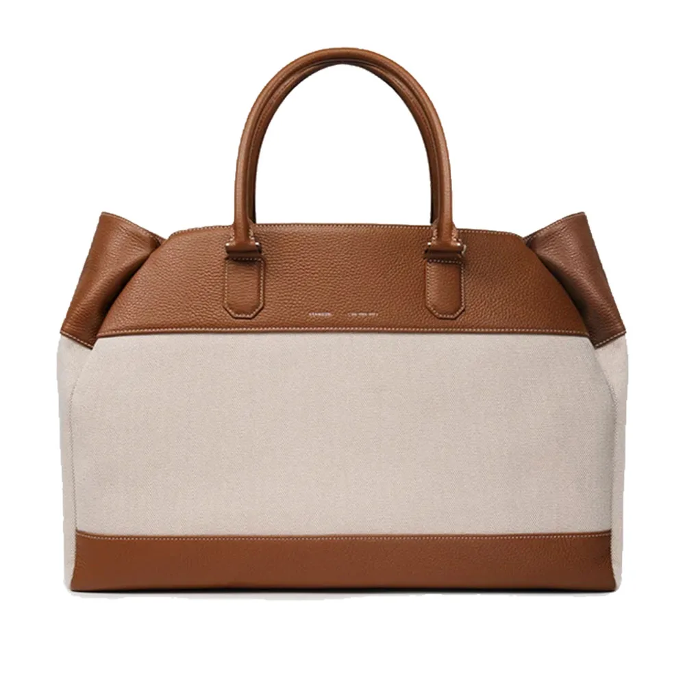 GRAMS(28) รุ่น 184 Weekend Tote Canvas (La Siesta Collection) - กระเป๋าโท้ท - สี Lion 1 GRAMS(28) รุ่น 184 Weekend Tote Canvas (La Siesta Collection) - กระเป๋าโท้ท - สี Lion