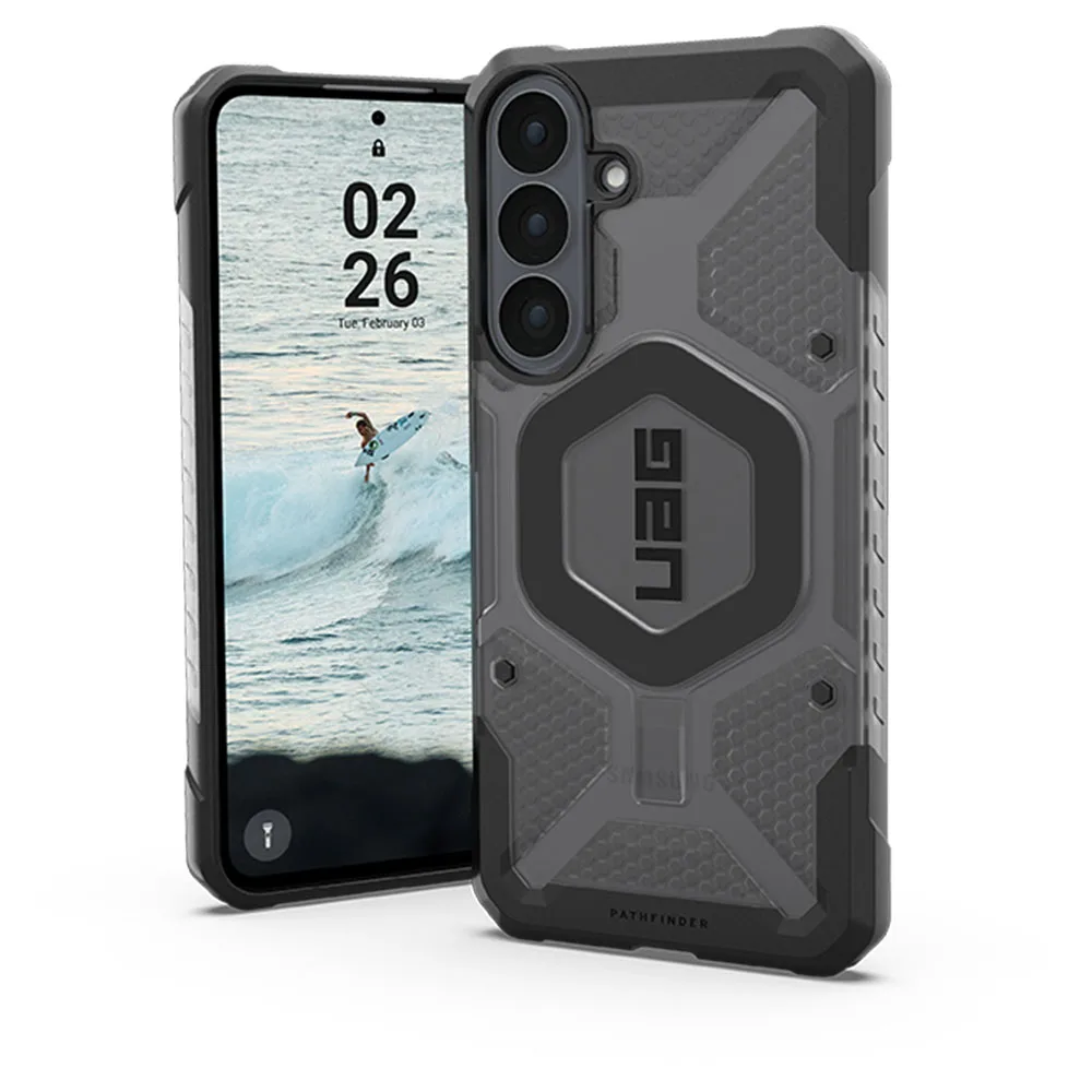UAG รุ่น Pathfinder Clear (Magnetic) - เคส Galaxy S26 FE - สี Ash/Black 10 UAG รุ่น Pathfinder Clear (Magnetic) - เคส Galaxy S26 FE - สี Ash/Black - Image 10