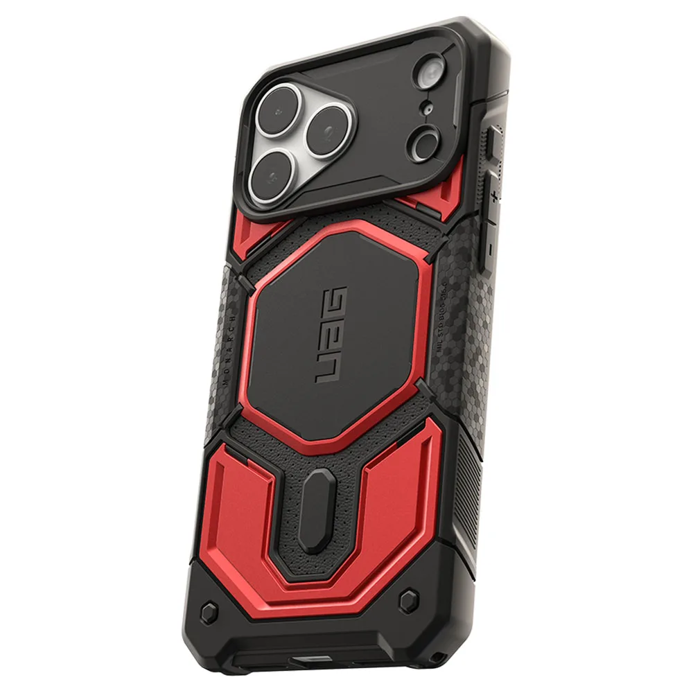 UAG รุ่น Monarch Pro (Cap) - เคส iPhone 17 Pro Max / 18 Pro Max - สี Crimson - Image 4