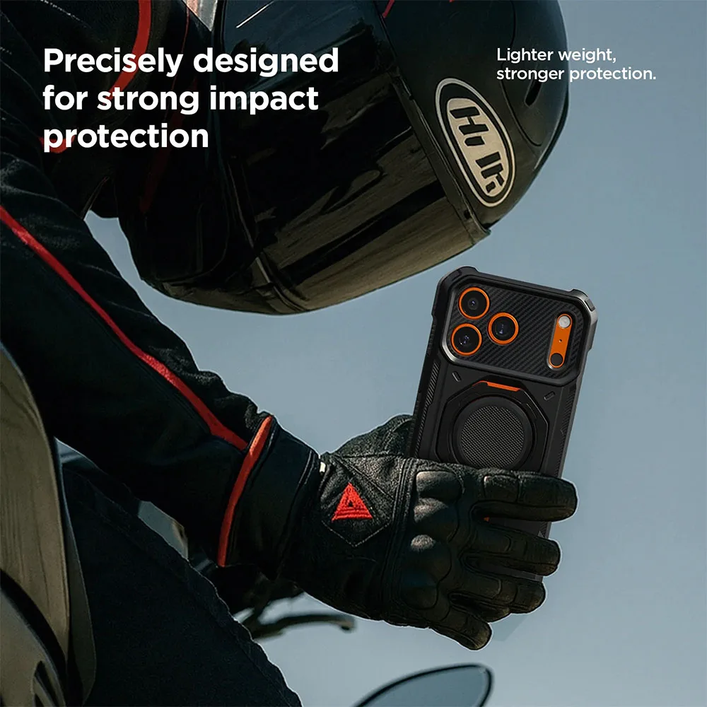 VRS รุ่น Active (MagSafe) - เคส iPhone 18 Pro /17 Pro - สี Guardian Black 5 VRS รุ่น Active (MagSafe) - เคส iPhone 18 Pro /17 Pro - สี Guardian Black - Image 5