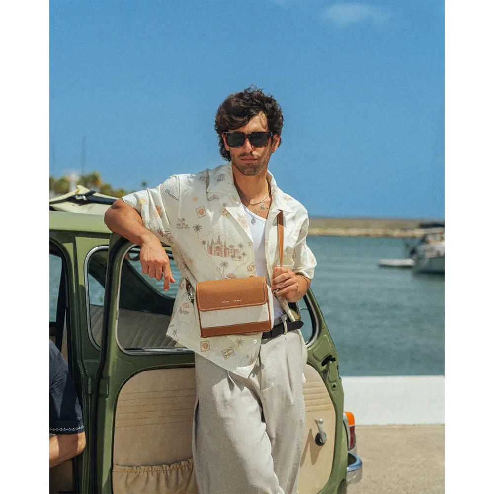 GRAMS(28) รุ่น 158 Day Sling Canvas (La Siesta Collection) - กระเป๋าสะพายข้าง - สี Lion 6 GRAMS(28) รุ่น 158 Day Sling Canvas (La Siesta Collection) - กระเป๋าสะพายข้าง - สี Lion - Image 6