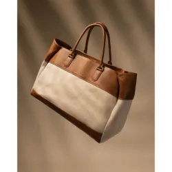 GRAMS(28) รุ่น 184 Weekend Tote Canvas (La Siesta Collection) - กระเป๋าโท้ท - สี Lion 21 GRAMS(28) รุ่น 184 Weekend Tote Canvas (La Siesta Collection) - กระเป๋าโท้ท - สี Lion