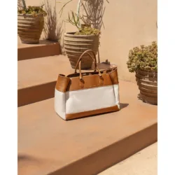 GRAMS(28) รุ่น 184 Weekend Tote Canvas (La Siesta Collection) - กระเป๋าโท้ท - สี Lion 19 GRAMS(28) รุ่น 184 Weekend Tote Canvas (La Siesta Collection) - กระเป๋าโท้ท - สี Lion