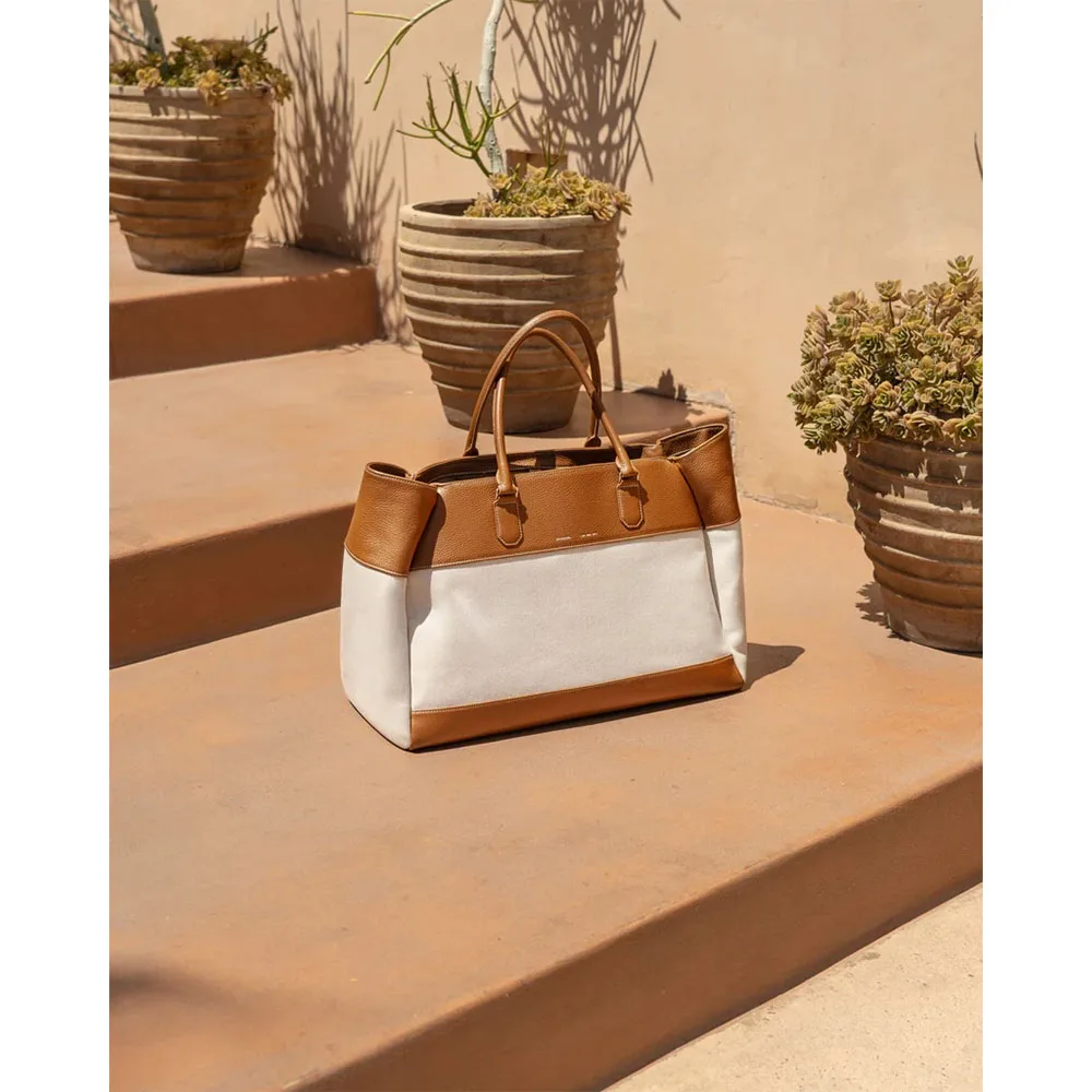 GRAMS(28) รุ่น 184 Weekend Tote Canvas (La Siesta Collection) - กระเป๋าโท้ท - สี Lion 9 GRAMS(28) รุ่น 184 Weekend Tote Canvas (La Siesta Collection) - กระเป๋าโท้ท - สี Lion - Image 9