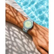 Golden Concept รุ่น Royal Alligator - สายนาฬิกา - สี Light Blue (ใช้คู่กับ Royal Pop Swatch x AP) - Image 3