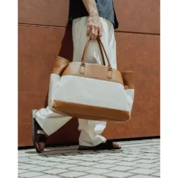GRAMS(28) รุ่น 184 Weekend Tote Canvas (La Siesta Collection) - กระเป๋าโท้ท - สี Lion 18 GRAMS(28) รุ่น 184 Weekend Tote Canvas (La Siesta Collection) - กระเป๋าโท้ท - สี Lion