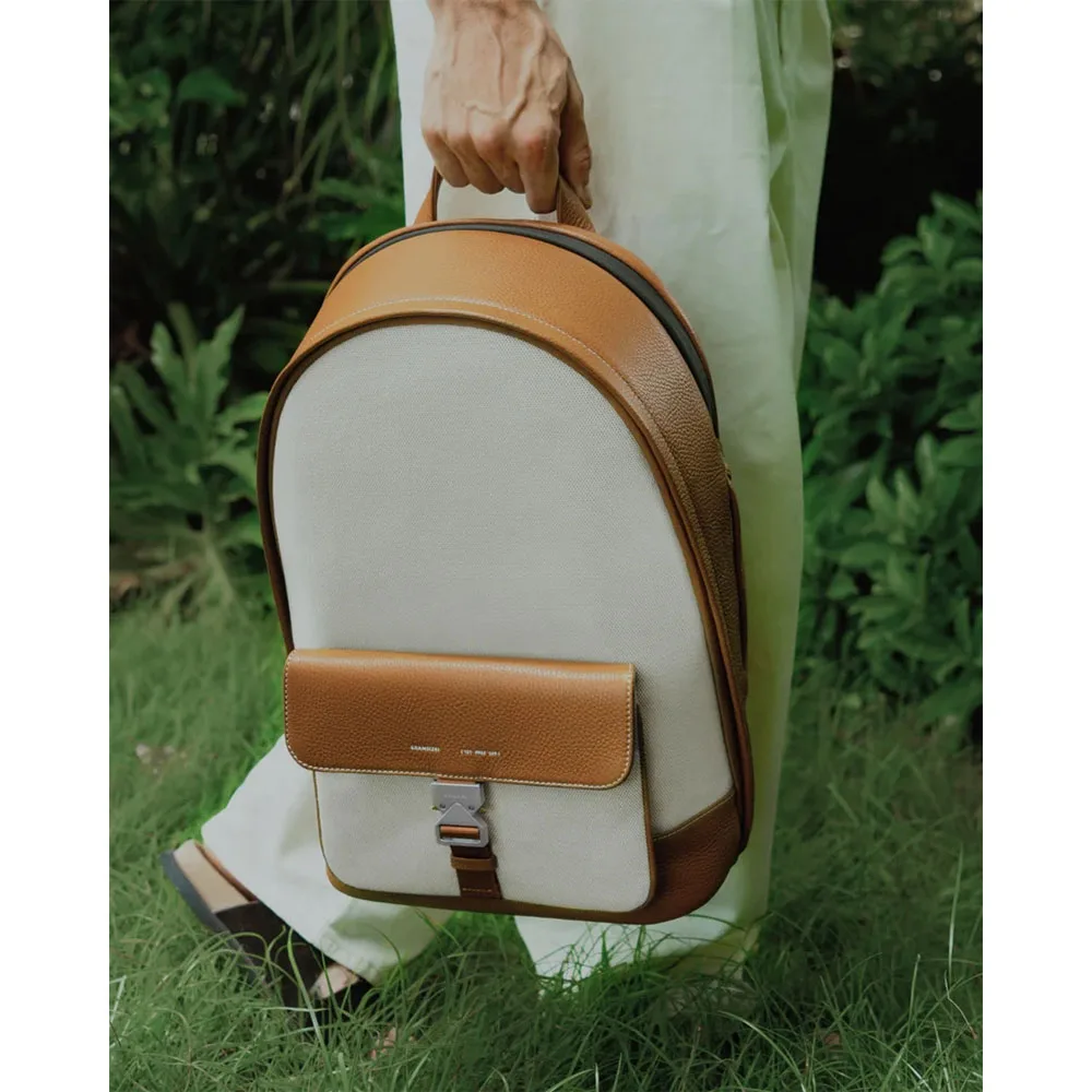 GRAMS(28) รุ่น 151 Stealth Bakcpack Canvas (La Siesta Collection) - กระเป๋าเป้ - สี Lion 12 GRAMS(28) รุ่น 151 Stealth Bakcpack Canvas (La Siesta Collection) - กระเป๋าเป้ - สี Lion - Image 12