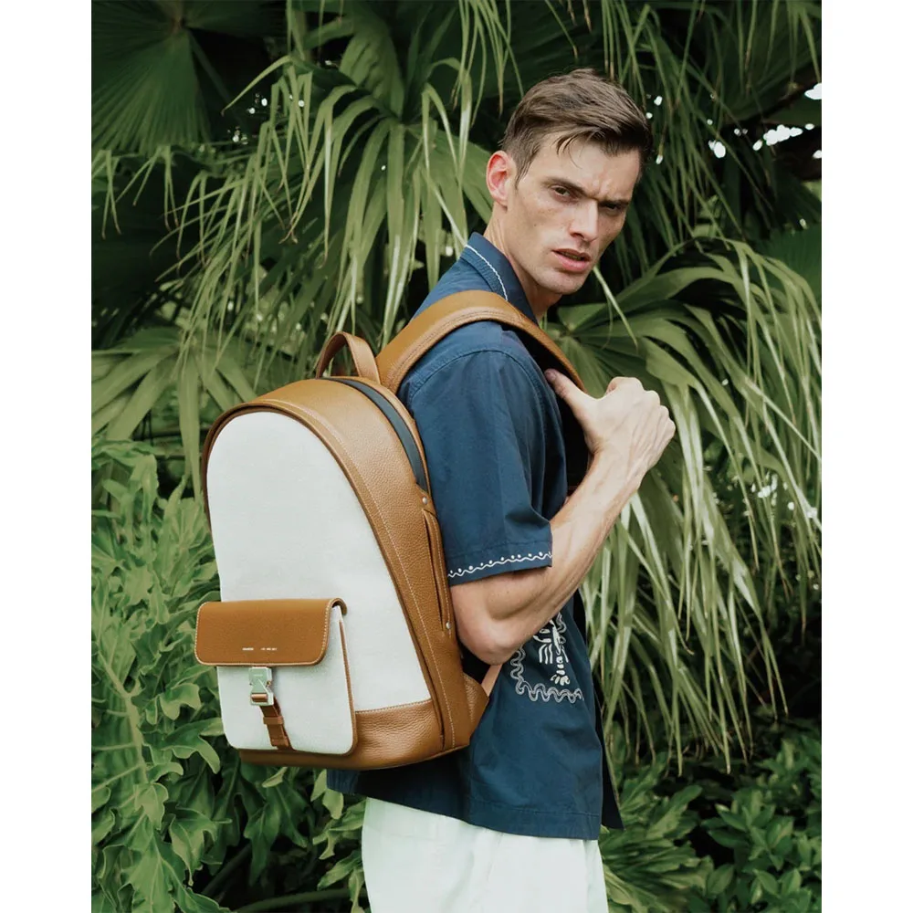 GRAMS(28) รุ่น 151 Stealth Bakcpack Canvas (La Siesta Collection) - กระเป๋าเป้ - สี Lion 11 GRAMS(28) รุ่น 151 Stealth Bakcpack Canvas (La Siesta Collection) - กระเป๋าเป้ - สี Lion - Image 11