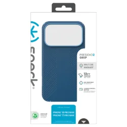 Speck รุ่น Presidio2 Grip (MagSafe) - เคส iPhone 18 Pro / 17 Pro - สี Deep Sea 17 Speck รุ่น Presidio2 Grip (MagSafe) - เคส iPhone 18 Pro / 17 Pro - สี Deep Sea