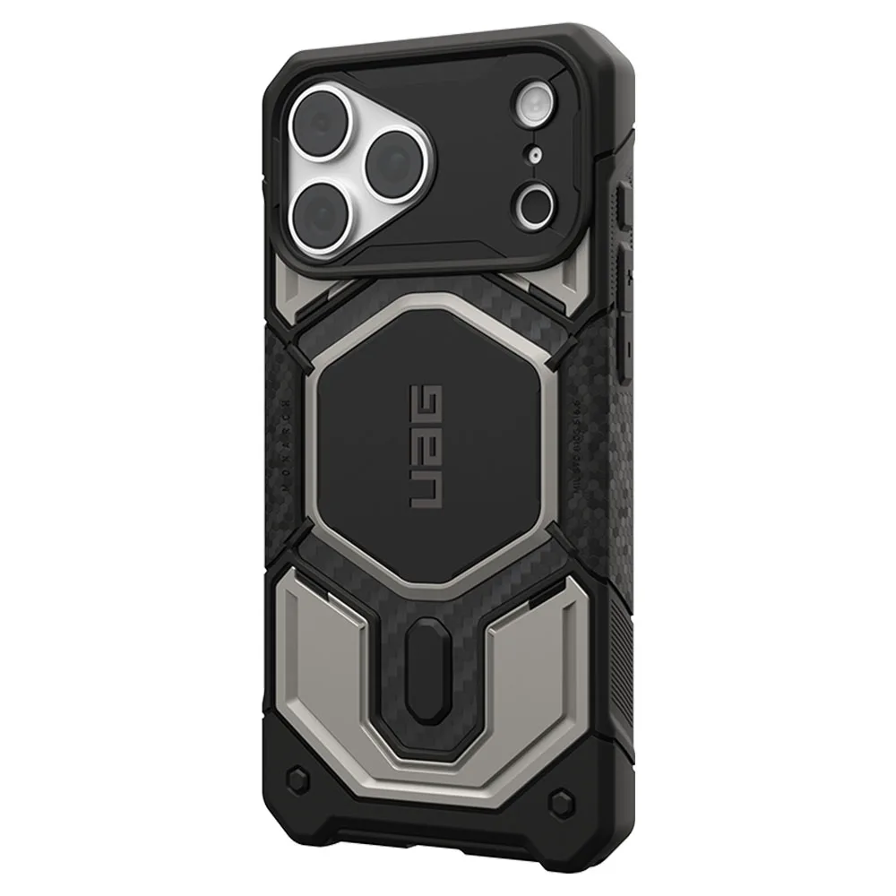 UAG รุ่น Monarch Pro (Cap) - เคส iPhone 17 Pro Max / 18 Pro Max - สี Titanium - Image 3