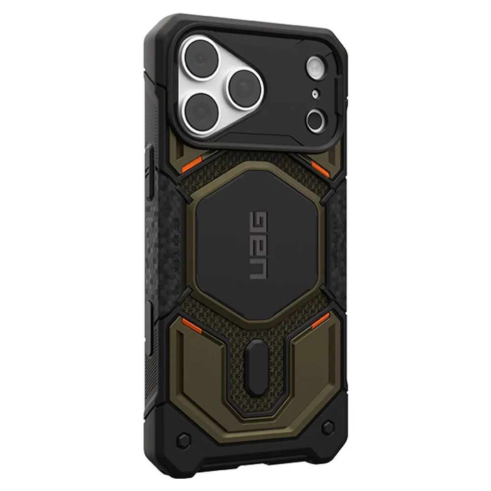 UAG รุ่น Monarch Pro (Cap) - เคส iPhone 17 Pro Max / 18 Pro Max - สี Kevlar Element Green - Image 2