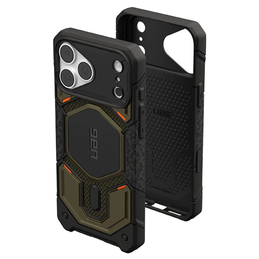 UAG รุ่น Monarch Pro (Cap) - เคส iPhone 17 Pro Max / 18 Pro Max - สี Kevlar Element Green - Image 9