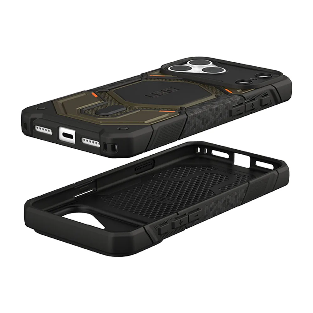 UAG รุ่น Monarch Pro (Cap) - เคส iPhone 17 Pro Max / 18 Pro Max - สี Kevlar Element Green - Image 10