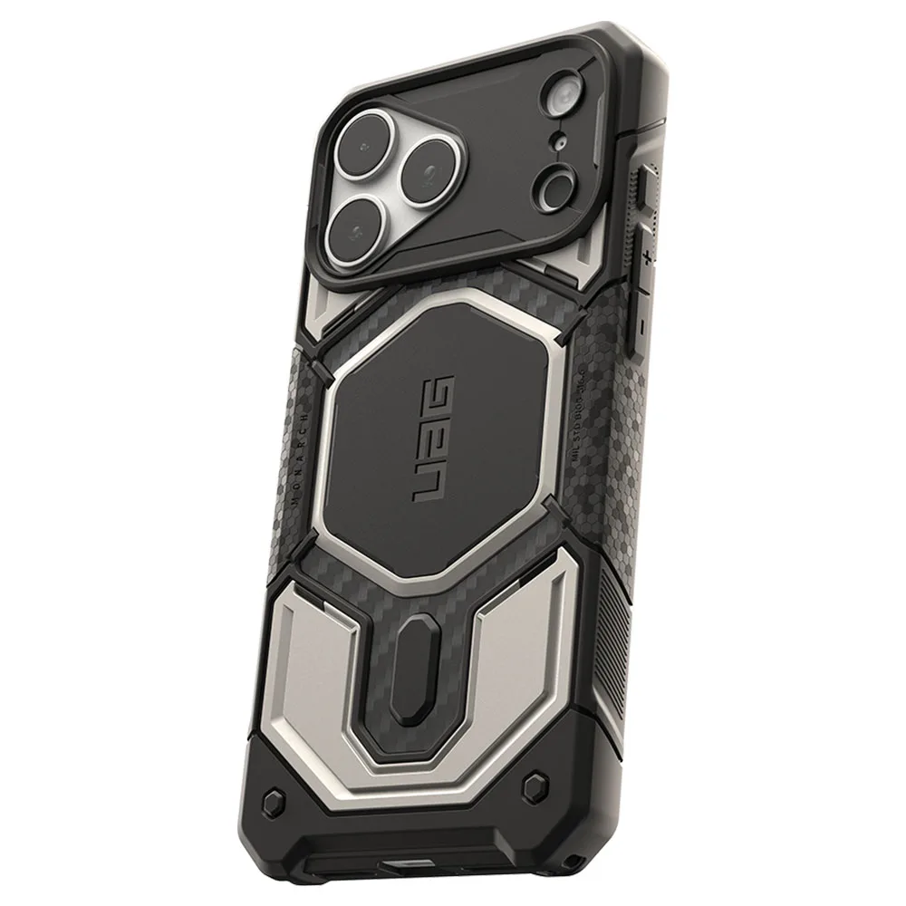 UAG รุ่น Monarch Pro (Cap) - เคส iPhone 17 Pro Max / 18 Pro Max - สี Titanium - Image 4
