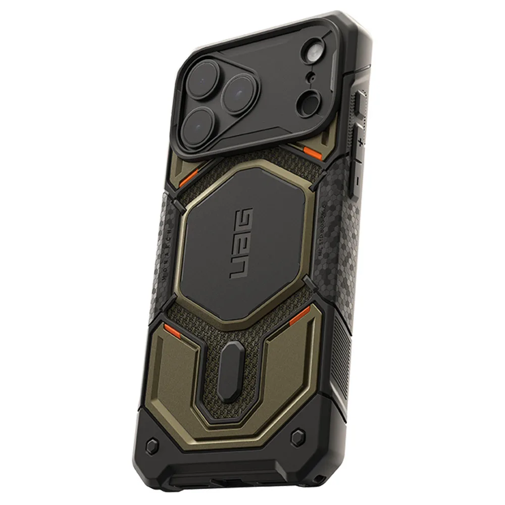 UAG รุ่น Monarch Pro (Cap) - เคส iPhone 17 Pro Max / 18 Pro Max - สี Kevlar Element Green - Image 4