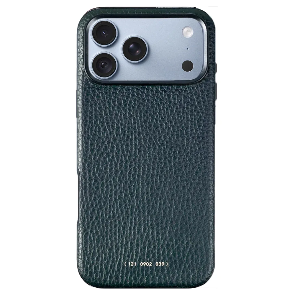 GRAMS(28) รุ่น 121 MagSafe Leather (Pebbled Leather) - เคส iPhone 18 Pro / 17 Pro - สี Dark Blue 1 GRAMS(28) รุ่น 121 MagSafe Leather (Pebbled Leather) - เคส iPhone 18 Pro / 17 Pro - สี Dark Blue