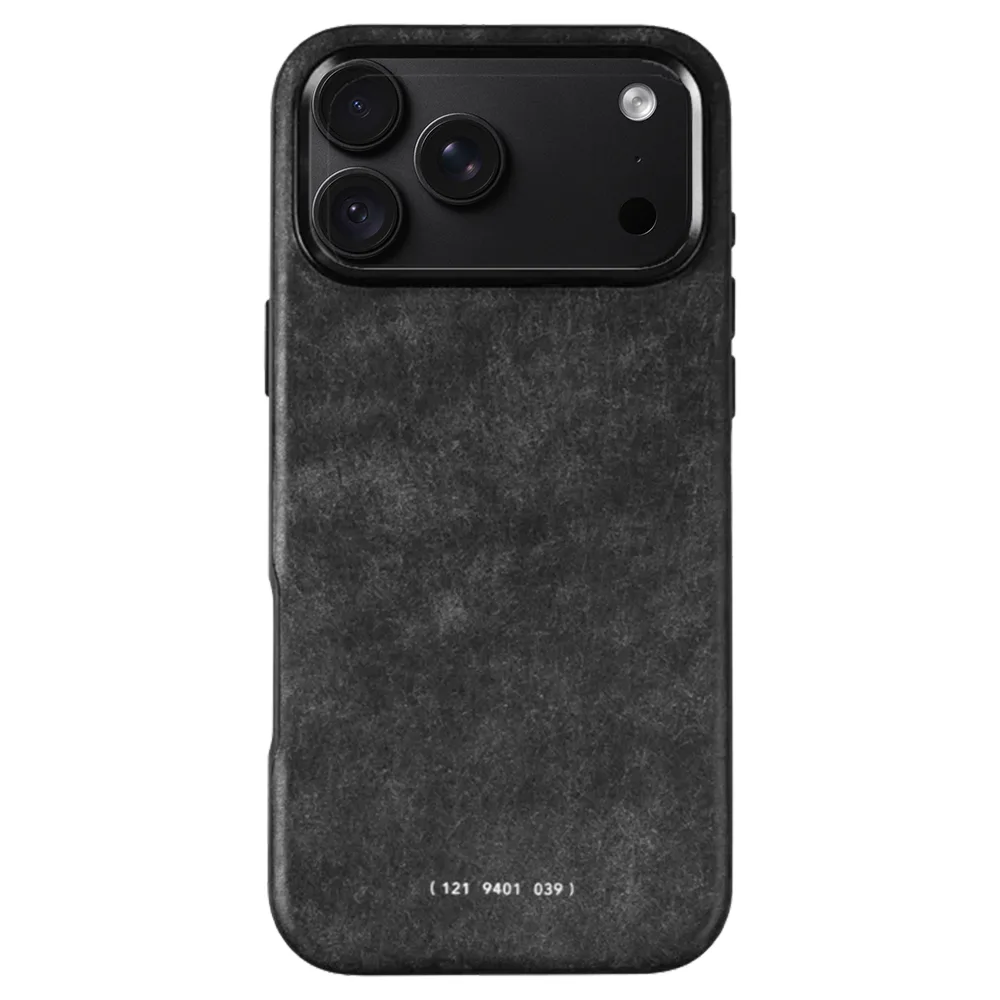 GRAMS(28) รุ่น 121 MagSafe Leather (Snowflake Leather) - เคส iPhone 18 Pro / 17 Pro - สี Black 1 GRAMS(28) รุ่น 121 MagSafe Leather (Snowflake Leather) - เคส iPhone 18 Pro / 17 Pro - สี Black
