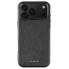 GRAMS(28) รุ่น 121 MagSafe Leather (Pebbled Leather) - เคส iPhone 18 Pro / 17 Pro - สี Black