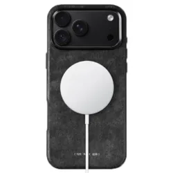 GRAMS(28) รุ่น 121 MagSafe Leather (Snowflake Leather) - เคส iPhone 18 Pro / 17 Pro - สี Black 5 GRAMS(28) รุ่น 121 MagSafe Leather (Snowflake Leather) - เคส iPhone 18 Pro / 17 Pro - สี Black