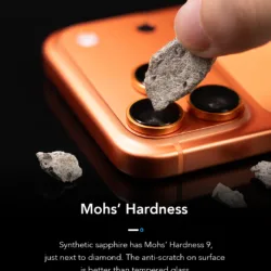 Hoda รุ่น Sapphire Lens Protector - กระจกเลนส์กล้อง 18 Pro / 18 Pro Max 19 Hoda รุ่น Sapphire Lens Protector - กระจกเลนส์กล้อง 18 Pro / 18 Pro Max