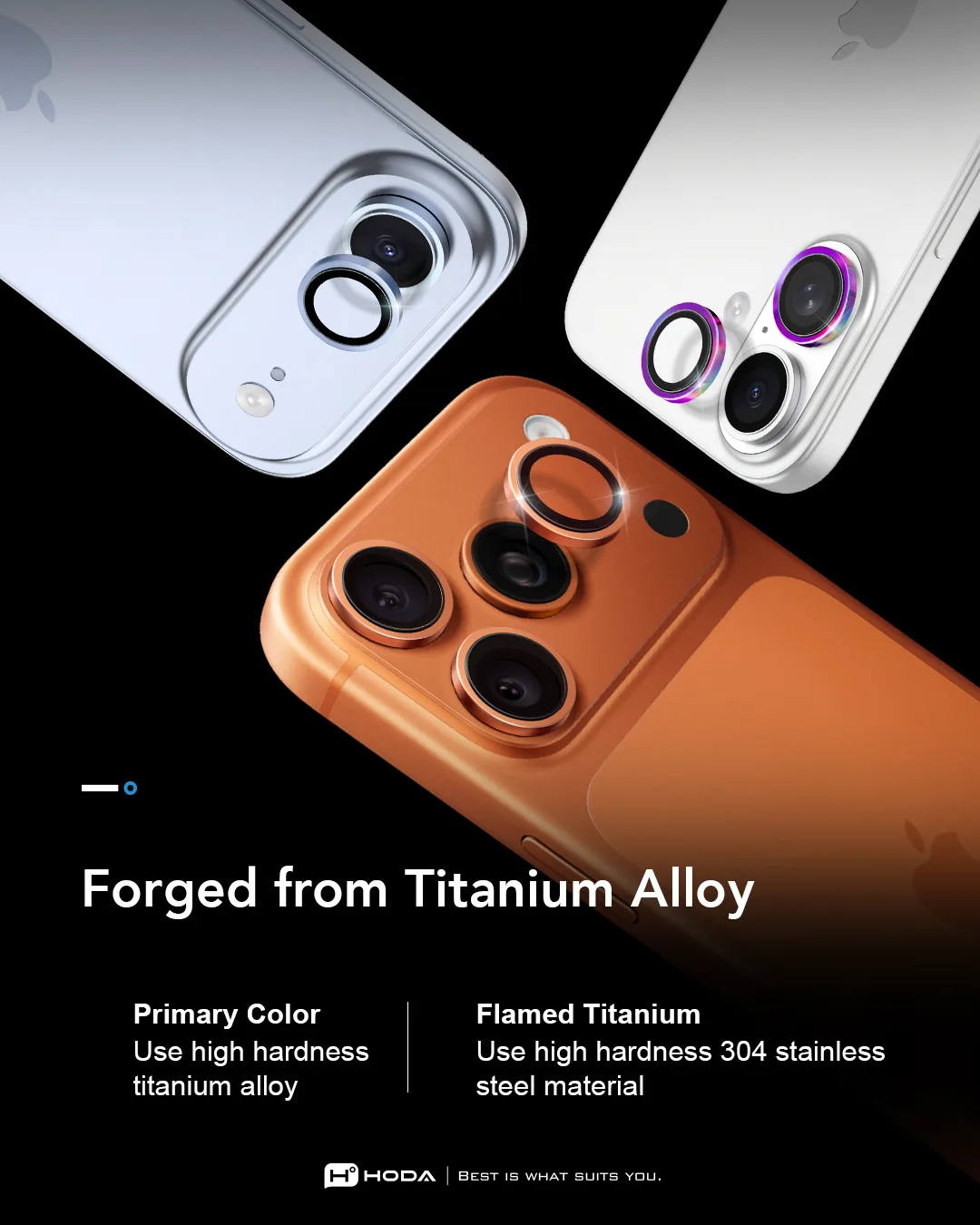 Hoda รุ่น Sapphire Lens Protector - กระจกเลนส์กล้อง 18 Pro / 18 Pro Max 8 Hoda รุ่น Sapphire Lens Protector - กระจกเลนส์กล้อง 18 Pro / 18 Pro Max - Image 8