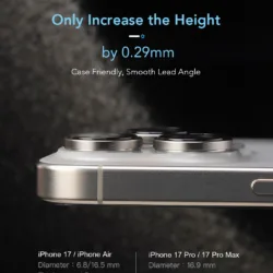 Hoda รุ่น Sapphire Lens Protector - กระจกเลนส์กล้อง 18 Pro / 18 Pro Max 22 Hoda รุ่น Sapphire Lens Protector - กระจกเลนส์กล้อง 18 Pro / 18 Pro Max