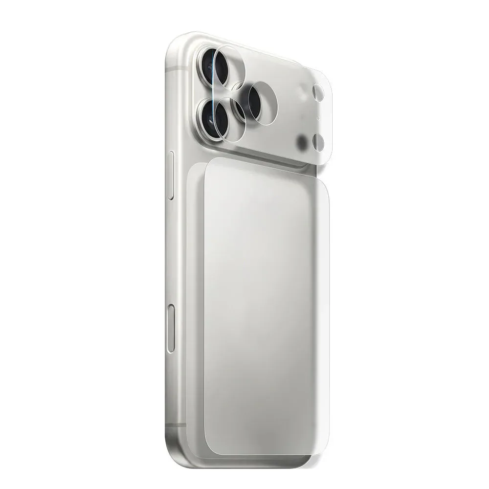 Hoda รุ่น Lens Base Protector Kit (Matte) - ฟิล์มกันรอยฐานกล้องและหลังเครื่อง iPhone 18 Pro Max