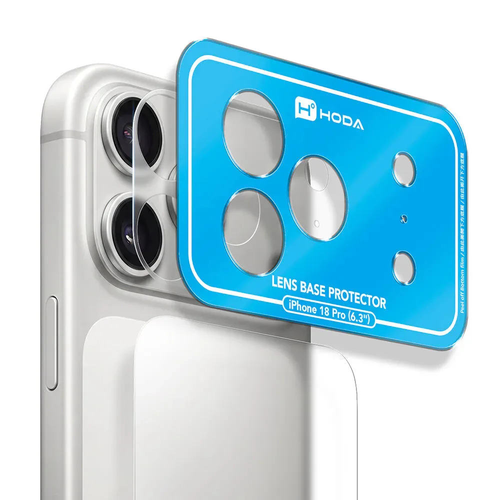 Hoda รุ่น Lens Base Protector Kit (Matte) - ฟิล์มกันรอยฐานกล้องและหลังเครื่อง iPhone 18 Pro Max - Image 2