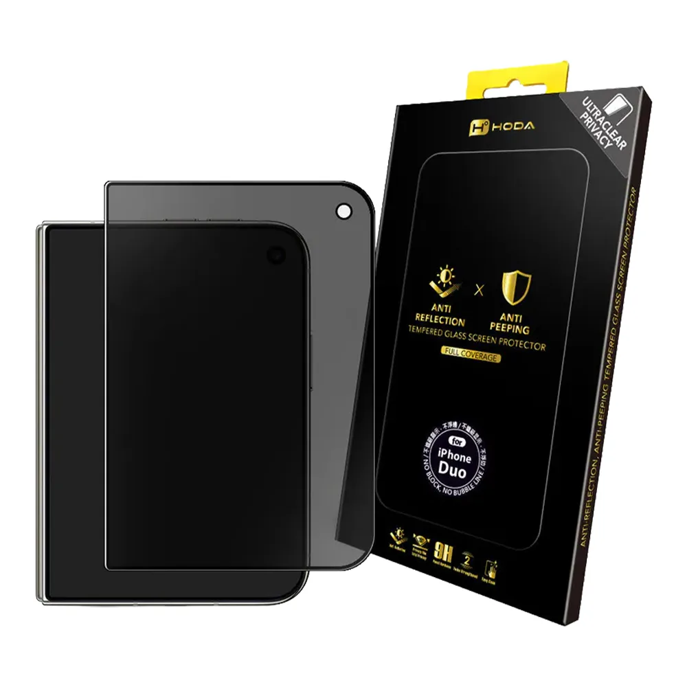 Hoda รุ่น 2.5D Anti-Peeper & Anti-Reflection Screen Protector - ฟิล์มกระจก iPhone Duo(พร้อมอุปกรณ์ช่วยติดตั้ง)