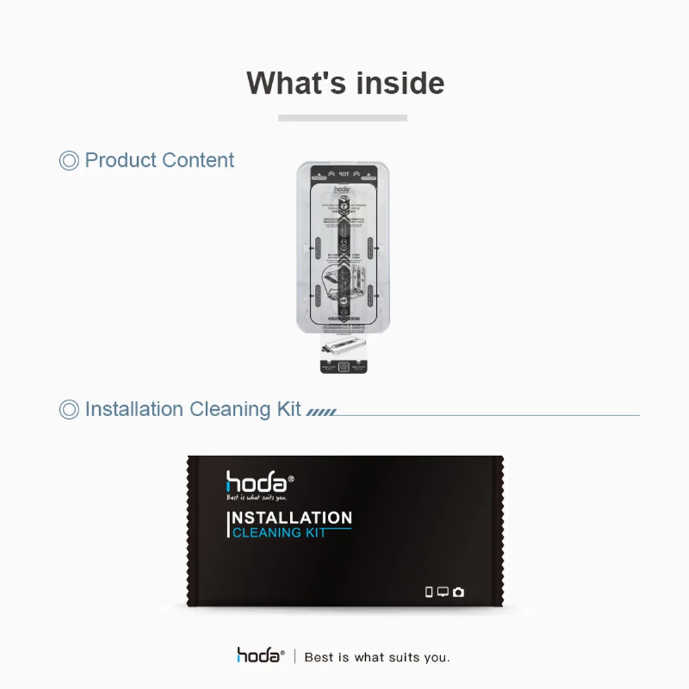 Hoda รุ่น 2.5D Anti-Peeper & Anti-Reflection Screen Protector - ฟิล์มกระจก iPhone Duo(พร้อมอุปกรณ์ช่วยติดตั้ง) - Image 12