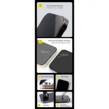 Hoda รุ่น 2.5D Anti-Peeper & Anti-Reflection Screen Protector - ฟิล์มกระจก iPhone Duo(พร้อมอุปกรณ์ช่วยติดตั้ง) - Image 11