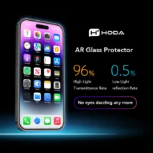 Hoda รุ่น 2.5D Anti-Peeper & Anti-Reflection Screen Protector - ฟิล์มกระจก iPhone Duo(พร้อมอุปกรณ์ช่วยติดตั้ง) - Image 4