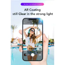 Hoda รุ่น 2.5D Anti-Peeper & Anti-Reflection Screen Protector - ฟิล์มกระจก iPhone Duo(พร้อมอุปกรณ์ช่วยติดตั้ง) - Image 3