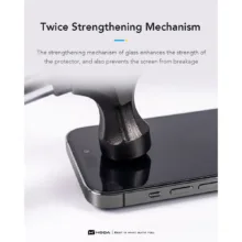 Hoda รุ่น 2.5D Anti-Reflection Screen Protector - ฟิล์มกระจก iPhone Duo (พร้อมอุปกรณ์ช่วยติดตั้ง) - Image 4