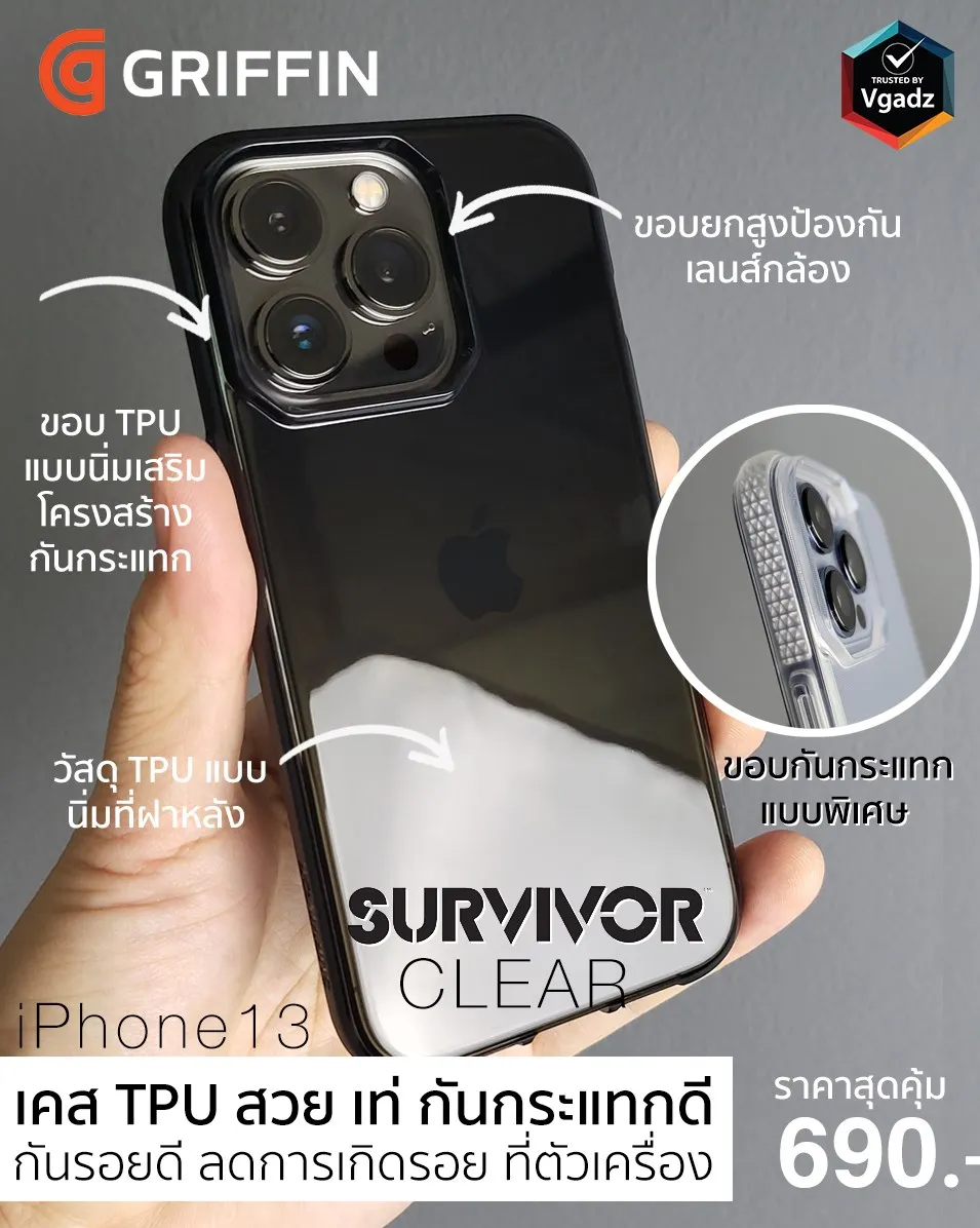 5 เคสใสใส่แล้วปัง! สำหรับ iPhone 13 Series 4 5 เคสใสใส่แล้วปัง! สำหรับ iPhone 13 Series