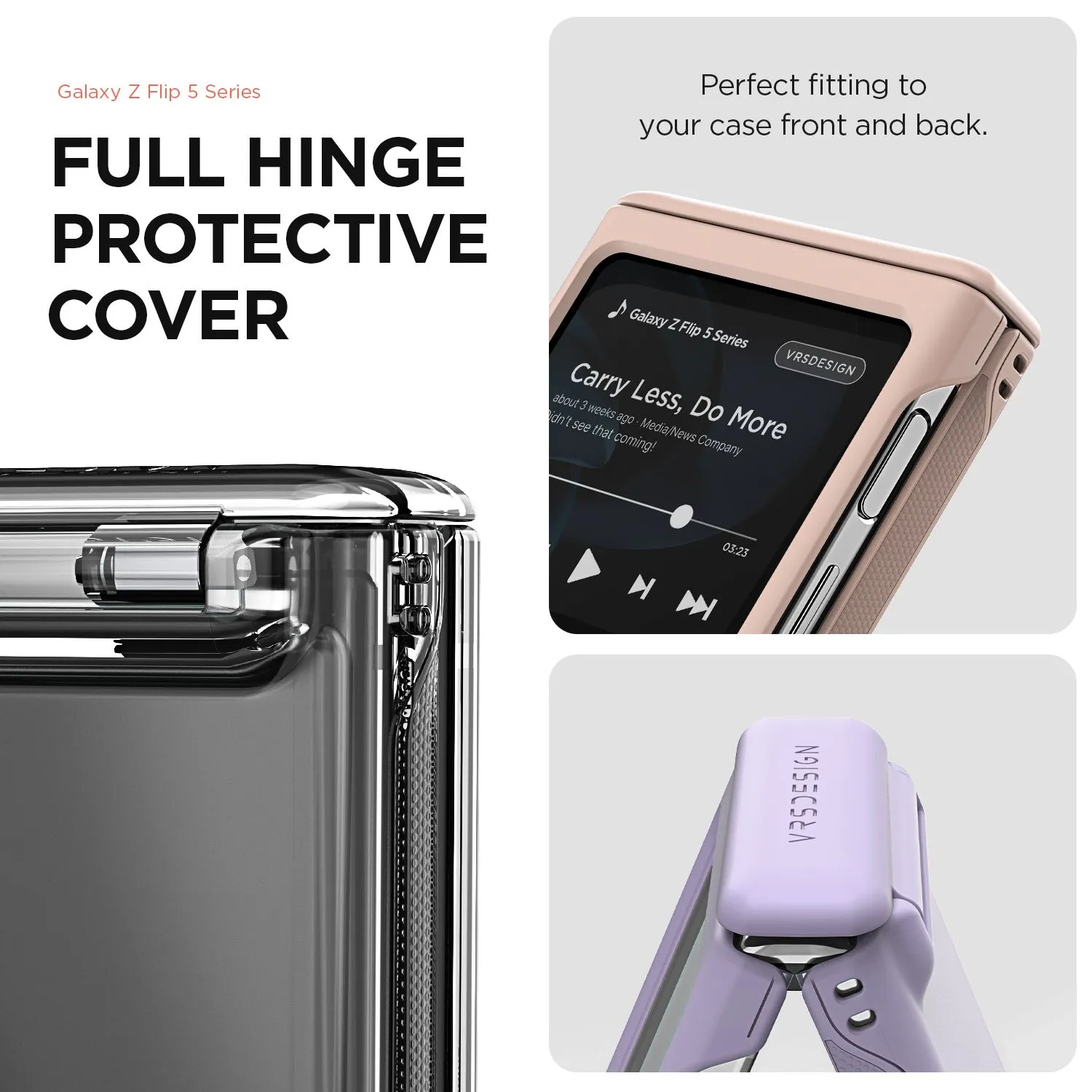 VRS รุน Terra Guard Modern - เคส Galaxy Z Flip 5 - สี Cream 22 VRS รุน Terra Guard Modern - เคส Galaxy Z Flip 5 - สี Cream