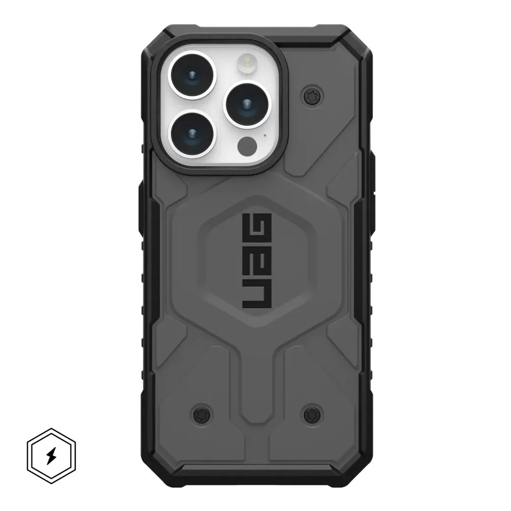 UAG รุ่น Pathfinder MagSafe - เคส iPhone 15 Pro - สี Silver 18 UAG รุ่น Pathfinder MagSafe - เคส iPhone 15 Pro - สี Silver