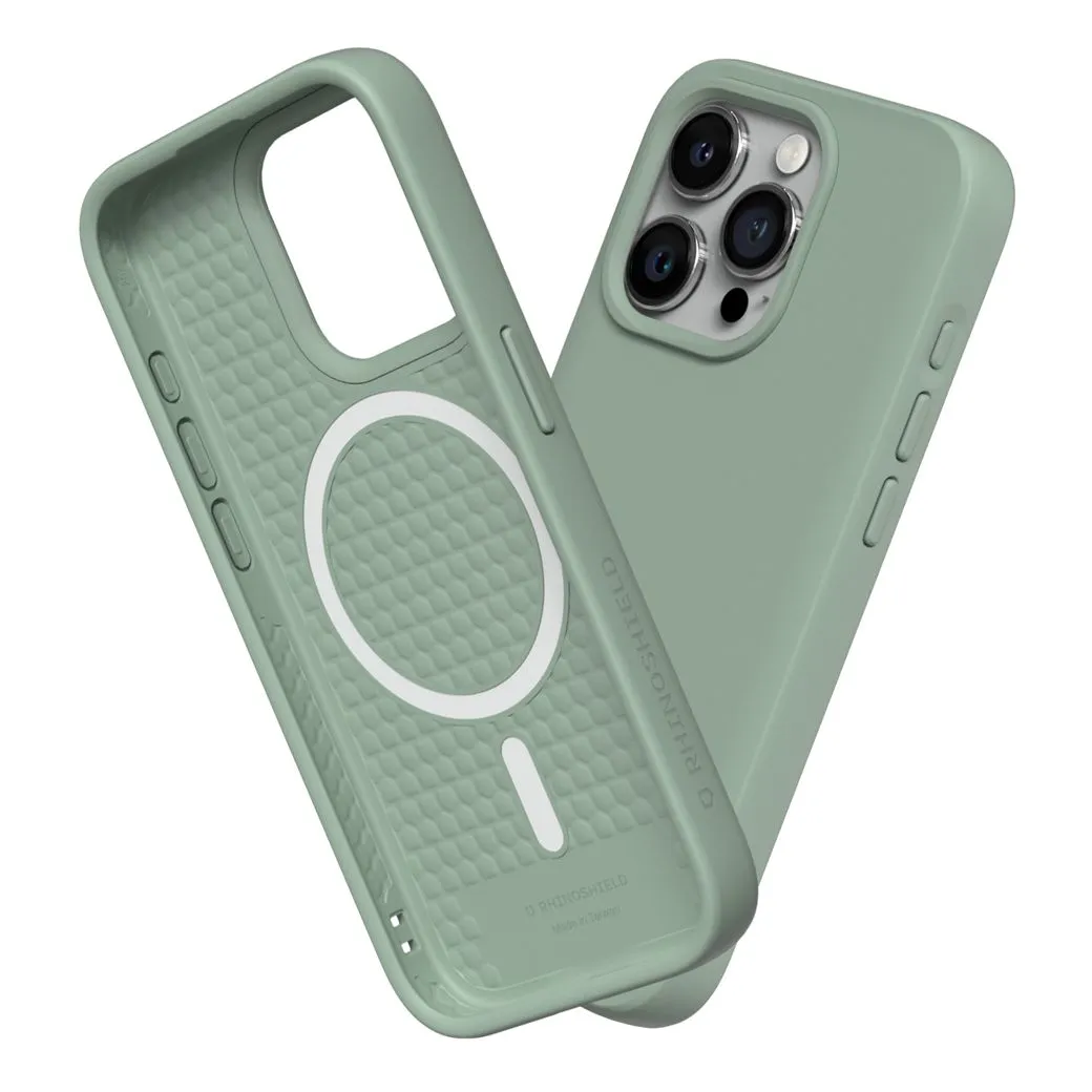 Rhinoshield รุ่น SolidSuit (MagSafe) - เคส iPhone 15 Pro - สี Classic Sage Green 4 Rhinoshield รุ่น SolidSuit (MagSafe) - เคส iPhone 15 Pro - สี Classic Sage Green