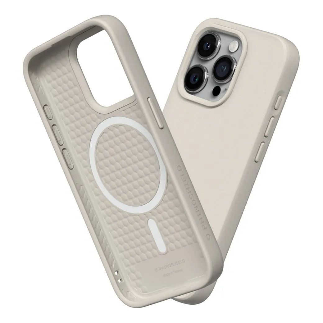 Rhinoshield รุ่น SolidSuit (MagSafe) - เคส iPhone 15 Pro Max - สี Classic Shell Beige 4 Rhinoshield รุ่น SolidSuit (MagSafe) - เคส iPhone 15 Pro Max - สี Classic Shell Beige