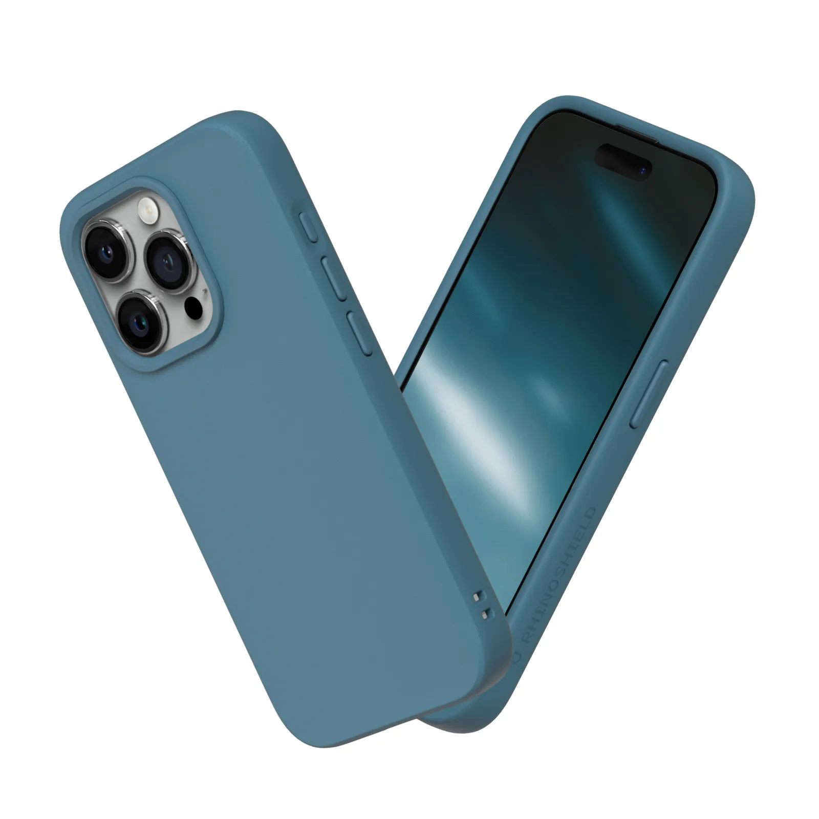 Rhinoshield รุ่น SolidSuit - เคส iPhone 15 Pro Max - สี Classic Ocean Blue 6 Rhinoshield รุ่น SolidSuit - เคส iPhone 15 Pro Max - สี Classic Ocean Blue