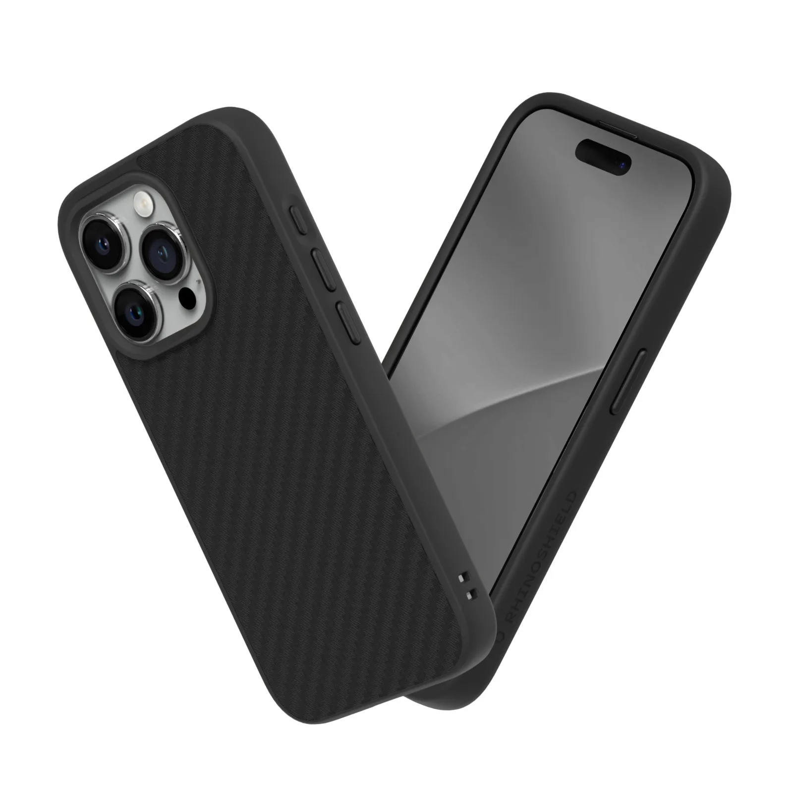 Rhinoshield รุ่น SolidSuit - เคส iPhone 15 Pro Max - สี Carbon / Black 6 Rhinoshield รุ่น SolidSuit - เคส iPhone 15 Pro Max - สี Carbon / Black