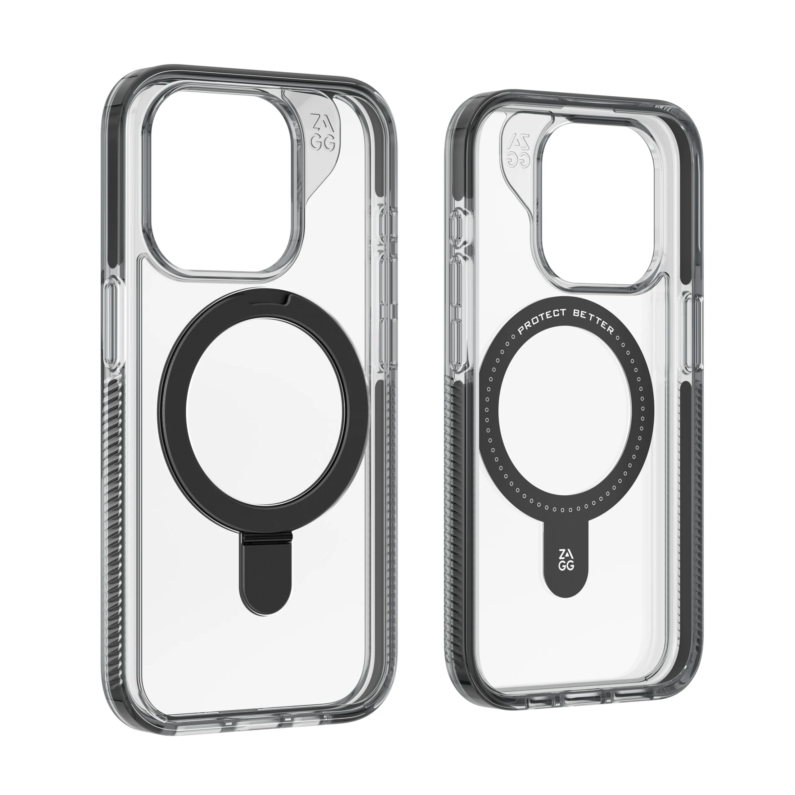 ZAGG รุ่น Santa Cruz Snap with Ring Stand - เคส iPhone 15 Pro Max - สี Clear/Black 16 ZAGG รุ่น Santa Cruz Snap with Ring Stand - เคส iPhone 15 Pro Max - สี Clear/Black