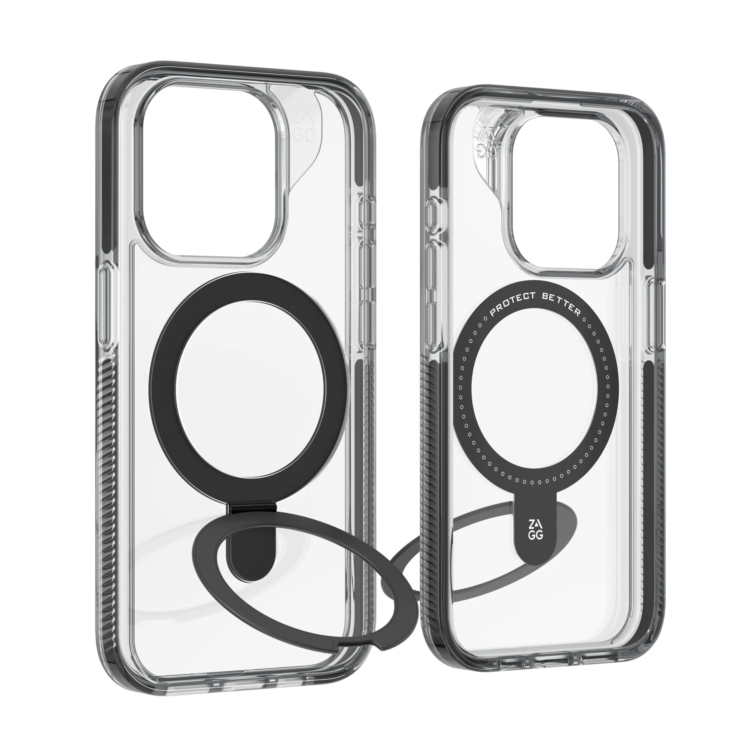 ZAGG รุ่น Santa Cruz Snap with Ring Stand - เคส iPhone 15 Pro Max - สี Clear/Black 17 ZAGG รุ่น Santa Cruz Snap with Ring Stand - เคส iPhone 15 Pro Max - สี Clear/Black